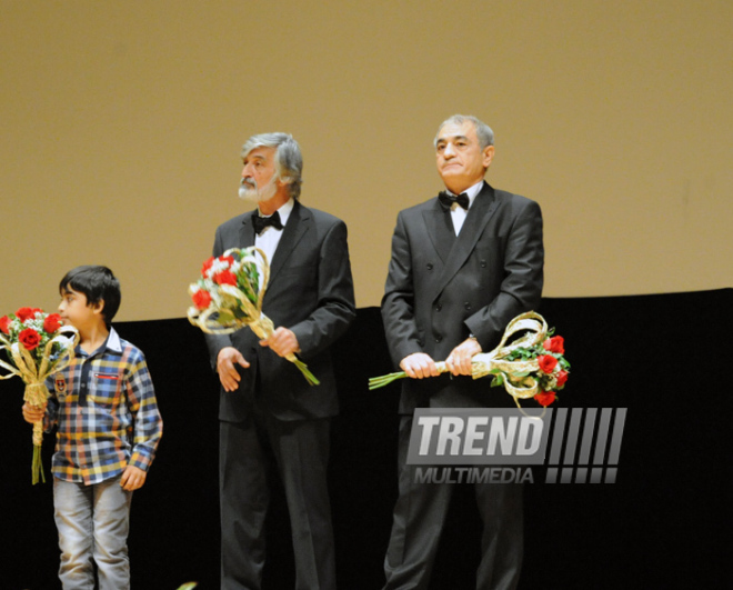 A premiere of the film "Mahmud and Maryam" based on the novel by popular Azerbaijani writer Elchin Efendiyev. Baku, Azerbaijan, Sep.26, 2013