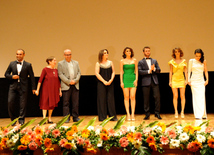 A premiere of the film "Mahmud and Maryam" based on the novel by popular Azerbaijani writer Elchin Efendiyev. Baku, Azerbaijan, Sep.26, 2013