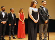 A premiere of the film "Mahmud and Maryam" based on the novel by popular Azerbaijani writer Elchin Efendiyev. Baku, Azerbaijan, Sep.26, 2013