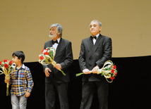 A premiere of the film "Mahmud and Maryam" based on the novel by popular Azerbaijani writer Elchin Efendiyev. Baku, Azerbaijan, Sep.26, 2013