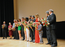 A premiere of the film "Mahmud and Maryam" based on the novel by popular Azerbaijani writer Elchin Efendiyev. Baku, Azerbaijan, Sep.26, 2013