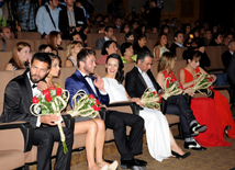 A premiere of the film "Mahmud and Maryam" based on the novel by popular Azerbaijani writer Elchin Efendiyev. Baku, Azerbaijan, Sep.26, 2013