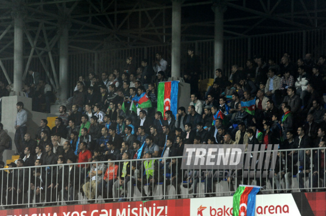 Futbol üzrə "DÇ-2014"ün seçmə mərhələsi çərçivəsində Azərbaycan-Şimali İrlandiya qarşılaşması. Bakı, Azərbaycan, 11 oktyabr 2013