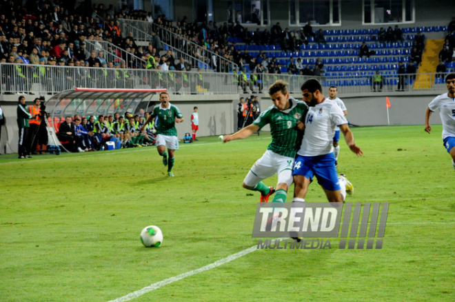 Futbol üzrə "DÇ-2014"ün seçmə mərhələsi çərçivəsində Azərbaycan-Şimali İrlandiya qarşılaşması. Bakı, Azərbaycan, 11 oktyabr 2013