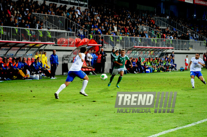 Futbol üzrə "DÇ-2014"ün seçmə mərhələsi çərçivəsində Azərbaycan-Şimali İrlandiya qarşılaşması. Bakı, Azərbaycan, 11 oktyabr 2013