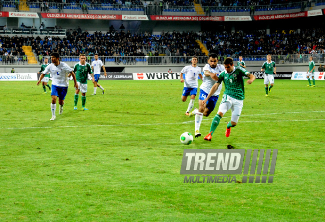 Futbol üzrə "DÇ-2014"ün seçmə mərhələsi çərçivəsində Azərbaycan-Şimali İrlandiya qarşılaşması. Bakı, Azərbaycan, 11 oktyabr 2013