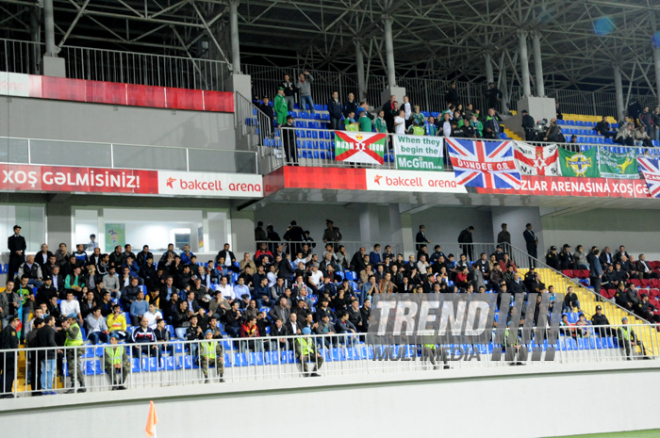 Futbol üzrə "DÇ-2014"ün seçmə mərhələsi çərçivəsində Azərbaycan-Şimali İrlandiya qarşılaşması. Bakı, Azərbaycan, 11 oktyabr 2013