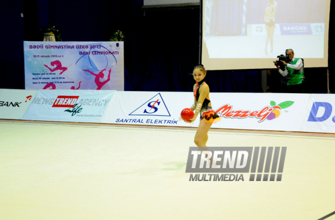 Bədii gimnastika üzrə XX Bakı çempionatı. Bakı, Azərbaycan, 11 oktyabr 2013