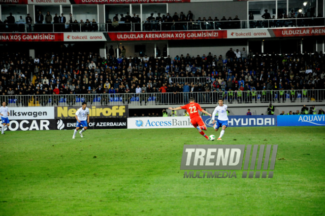 Futbol üzrə "DÇ-2014"ün seçmə mərhələsi çərçivəsində Azərbaycan-Rusiya qarşılaşması. Bakı, Azərbaycan, 15 oktyabr 2013