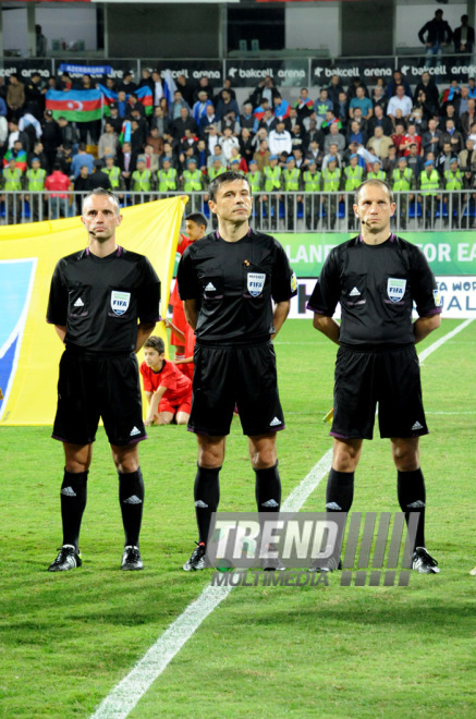 Futbol üzrə "DÇ-2014"ün seçmə mərhələsi çərçivəsində Azərbaycan-Rusiya qarşılaşması. Bakı, Azərbaycan, 15 oktyabr 2013