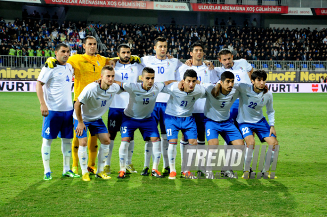 Futbol üzrə "DÇ-2014"ün seçmə mərhələsi çərçivəsində Azərbaycan-Rusiya qarşılaşması. Bakı, Azərbaycan, 15 oktyabr 2013