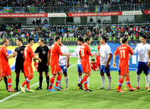 Futbol üzrə "DÇ-2014"ün seçmə mərhələsi çərçivəsində Azərbaycan-Rusiya qarşılaşması. Bakı, Azərbaycan, 15 oktyabr 2013