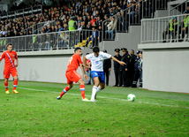 Oyun 1:1 hesabı ilə başa çatıb. Bakı, Azərbaycan, 15 oktyabr 2013