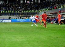 Futbol üzrə "DÇ-2014"ün seçmə mərhələsi çərçivəsində Azərbaycan-Rusiya qarşılaşması. Bakı, Azərbaycan, 15 oktyabr 2013