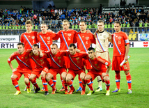 Futbol üzrə "DÇ-2014"ün seçmə mərhələsi çərçivəsində Azərbaycan-Rusiya qarşılaşması. Bakı, Azərbaycan, 15 oktyabr 2013