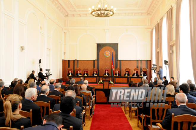 The Plenum of the Azerbaijani Constitutional Court started to approve the Central Election Commission's final protocol on the results of the Azerbaijani presidential election held on October 9. Baku, Azerbaijan, Oct.19, 2013