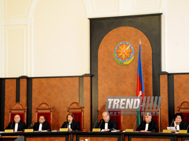 The Plenum of the Azerbaijani Constitutional Court started to approve the Central Election Commission's final protocol on the results of the Azerbaijani presidential election held on October 9. Baku, Azerbaijan, Oct.19, 2013