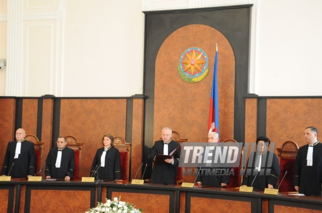 The Plenum of the Azerbaijani Constitutional Court started to approve the Central Election Commission's final protocol on the results of the Azerbaijani presidential election held on October 9. Baku, Azerbaijan, Oct.19, 2013