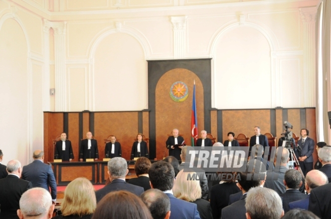 The Plenum of the Azerbaijani Constitutional Court started to approve the Central Election Commission's final protocol on the results of the Azerbaijani presidential election held on October 9. Baku, Azerbaijan, Oct.19, 2013