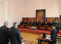 The Plenum of the Azerbaijani Constitutional Court started to approve the Central Election Commission's final protocol on the results of the Azerbaijani presidential election held on October 9. Baku, Azerbaijan, Oct.19, 2013