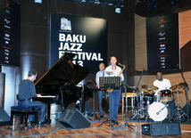 Performance of saxophonist Joshua Redman. Baku, Azerbaijan, Oct.23, 2013