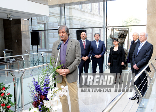 Opening of  exhibition "Azerbaijani art throughout thousands of years" and presentation of "Azerbaijani folk art" book. Baku, Azerbaijan, Oct.25, 2013 