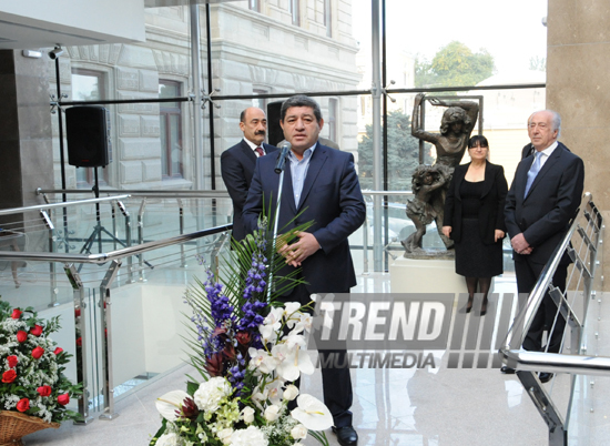 Opening of  exhibition "Azerbaijani art throughout thousands of years" and presentation of "Azerbaijani folk art" book. Baku, Azerbaijan, Oct.25, 2013 