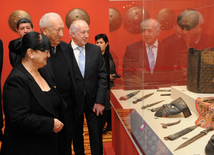 Opening of  exhibition "Azerbaijani art throughout thousands of years" and presentation of "Azerbaijani folk art" book. Baku, Azerbaijan, Oct.25, 2013 