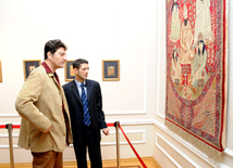 Opening of  exhibition "Azerbaijani art throughout thousands of years" and presentation of "Azerbaijani folk art" book. Baku, Azerbaijan, Oct.25, 2013 