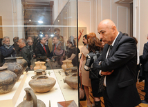 Opening of  exhibition "Azerbaijani art throughout thousands of years" and presentation of "Azerbaijani folk art" book. Baku, Azerbaijan, Oct.25, 2013 