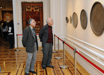 Opening of  exhibition "Azerbaijani art throughout thousands of years" and presentation of "Azerbaijani folk art" book. Baku, Azerbaijan, Oct.25, 2013 