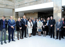 Opening of  exhibition "Azerbaijani art throughout thousands of years" and presentation of "Azerbaijani folk art" book. Baku, Azerbaijan, Oct.25, 2013 