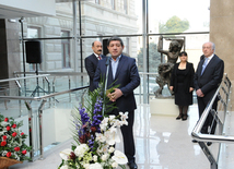 Opening of  exhibition "Azerbaijani art throughout thousands of years" and presentation of "Azerbaijani folk art" book. Baku, Azerbaijan, Oct.25, 2013 