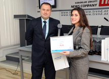 The winner of "Best compote" poll - "Bizim Tarla" (Azersun Holding). Baku, Azerbaijan, Nov.15, 2013