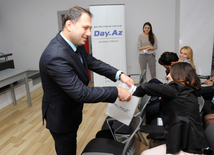 Day.Az media company awards winners with "People's Choice" premium. Baku, Azerbaijan, Nov.15, 2013