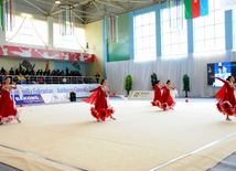 Bədii gimnastika üzrə 20-ci Azərbaycan çempionatının qalibləri müəyyən edilib. İsmayıllı, Azərbaycan, 19 noyabr 2013