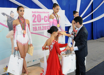 Bədii gimnastika üzrə 20-ci Azərbaycan çempionatının qalibləri müəyyən edilib. İsmayıllı, Azərbaycan, 19 noyabr 2013