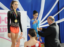 Bədii gimnastika üzrə 20-ci Azərbaycan çempionatının qalibləri müəyyən edilib. İsmayıllı, Azərbaycan, 19 noyabr 2013