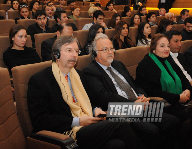 Ceremonial opening of First Baku International Tourism Film Festival. Baku, Azerbaijan, Nov.20, 2013