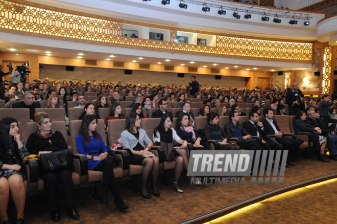 Ceremonial opening of First Baku International Tourism Film Festival. Baku, Azerbaijan, Nov.20, 2013