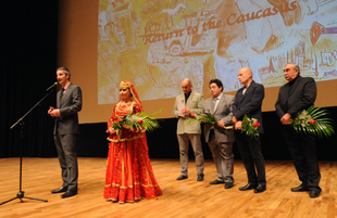 Ceremonial opening of First Baku International Tourism Film Festival. Baku, Azerbaijan, Nov.20, 2013