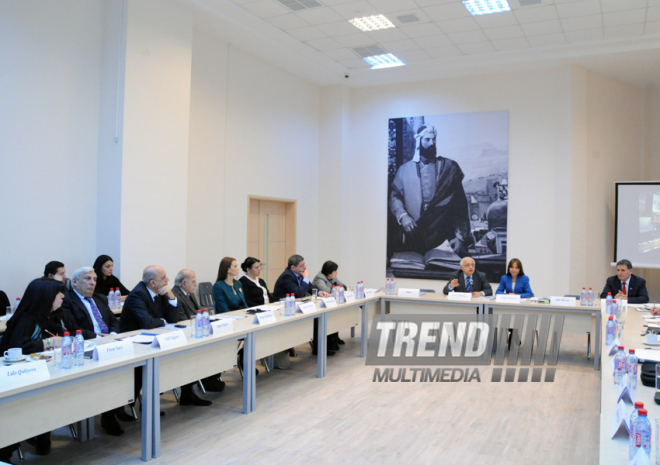 A round table on ‘Scientific Center of Azerbaijan and Caucasian Studies named after Nizami Ganjavi under Oxford University’ was held in Baku branch of the Lomonosov Moscow State University. Baku, Azerbaijan, Nov.21, 2013