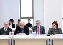 A round table on ‘Scientific Center of Azerbaijan and Caucasian Studies named after Nizami Ganjavi under Oxford University’ was held in Baku branch of the Lomonosov Moscow State University. Baku, Azerbaijan, Nov.21, 2013