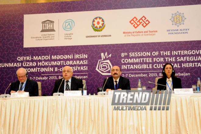 8th Session of the Intergovernmental Committee for the Safeguarding of the Intangible Cultural Heritage. Baku, Azerbaijan, Dec.02, 2013