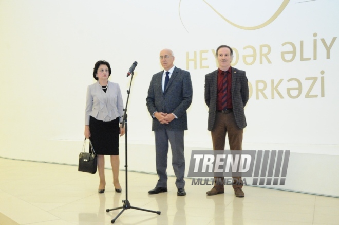 Honored artist Sakit Mammadov’s solo exhibition "In the world of colors" was opened in the Heydar Aliyev Center. Baku, Azerbaijan, Dec.02, 2013