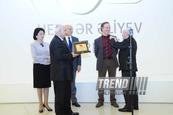 Honored artist Sakit Mammadov’s solo exhibition "In the world of colors" was opened in the Heydar Aliyev Center. Baku, Azerbaijan, Dec.02, 2013