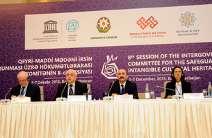 8th Session of the Intergovernmental Committee for the Safeguarding of the Intangible Cultural Heritage. Baku, Azerbaijan, Dec.02, 2013