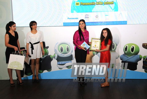 Winners and finalists of "Eco Picture Diary 2013" international contest national round awarded at Heydar Aliyev Center.Baku, Azerbaijan, Dec.10, 2013