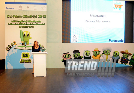 Winners and finalists of "Eco Picture Diary 2013" international contest national round awarded at Heydar Aliyev Center.Baku, Azerbaijan, Dec.10, 2013