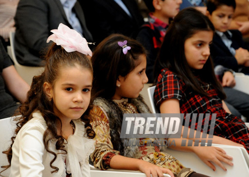 Winners and finalists of "Eco Picture Diary 2013" international contest national round awarded at Heydar Aliyev Center.Baku, Azerbaijan, Dec.10, 2013